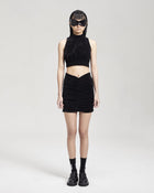 NOIZ NT2 High Collar Crop Top