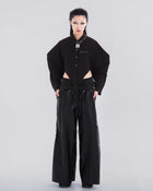 NOIZ N5LP2 Detachable Double Waistband Wide-Leg Pants