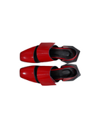 AMAP Op. 1 Leather Geometric Heel Sandals