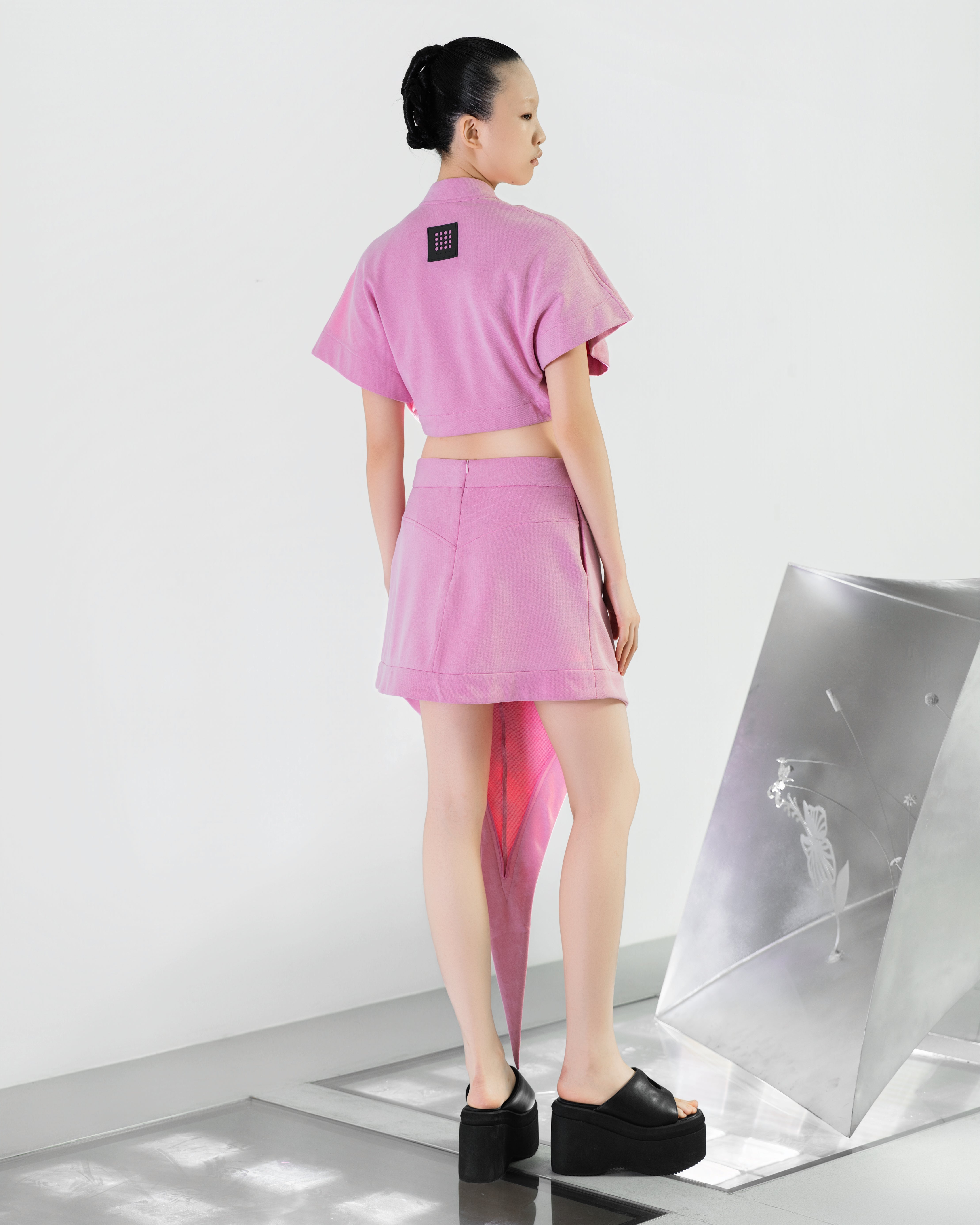 NOIZ N8SK2 Asymmetrical Deconstructed Pointed-Tail Skirt – A-JANE