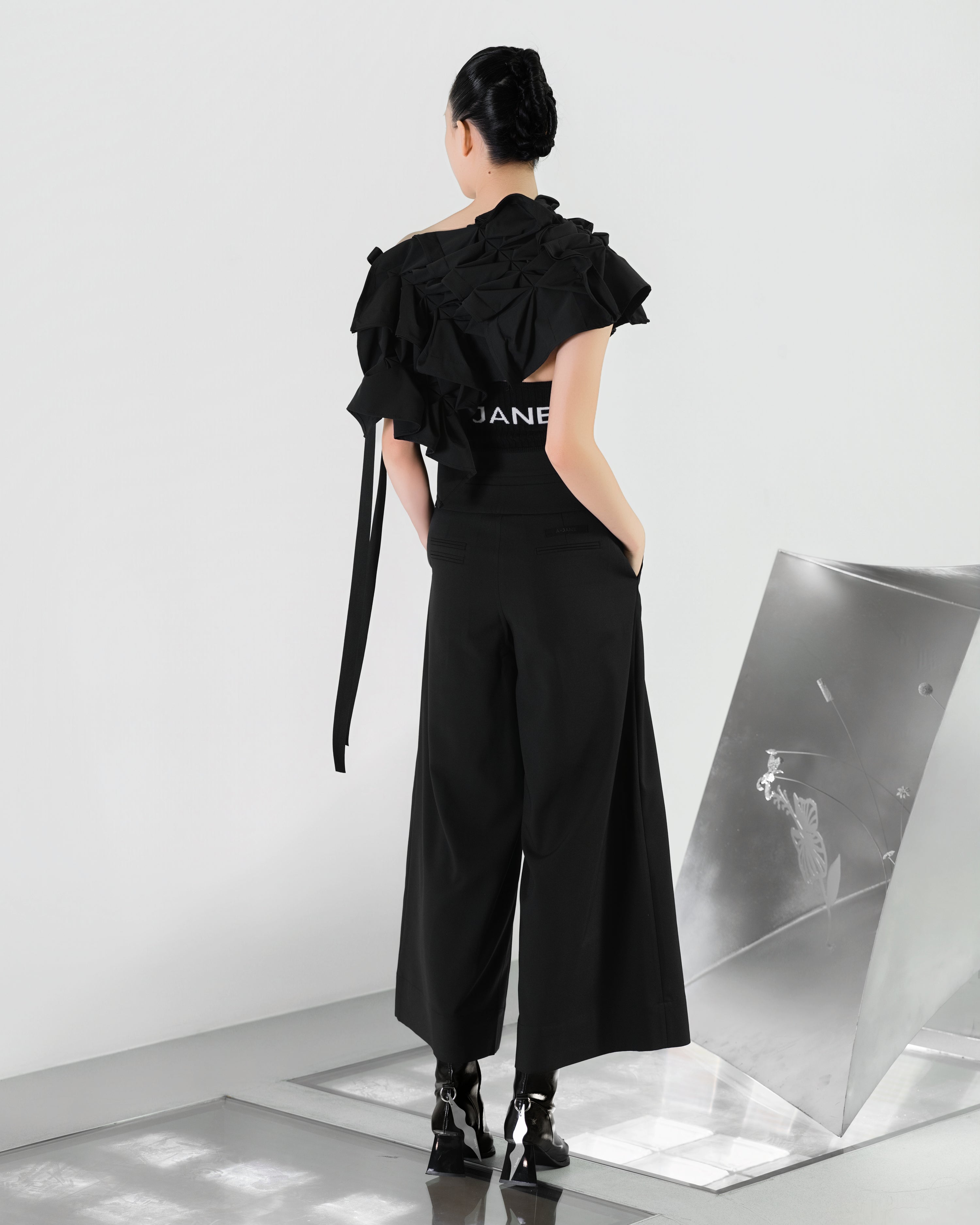 Lanae Origami Ruffle Multi Way Art Piece