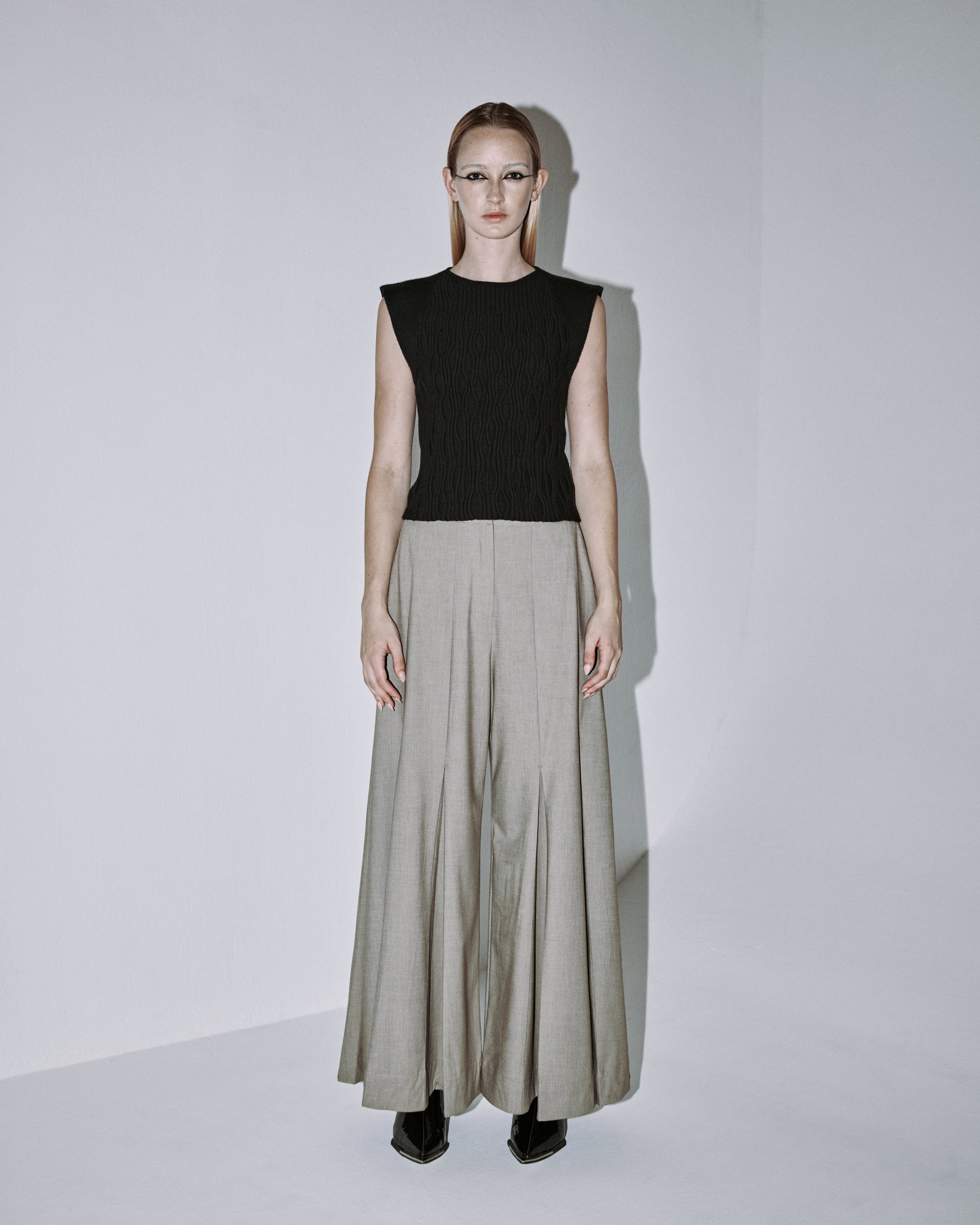 A-JANE Kaza Wavy Knit Top