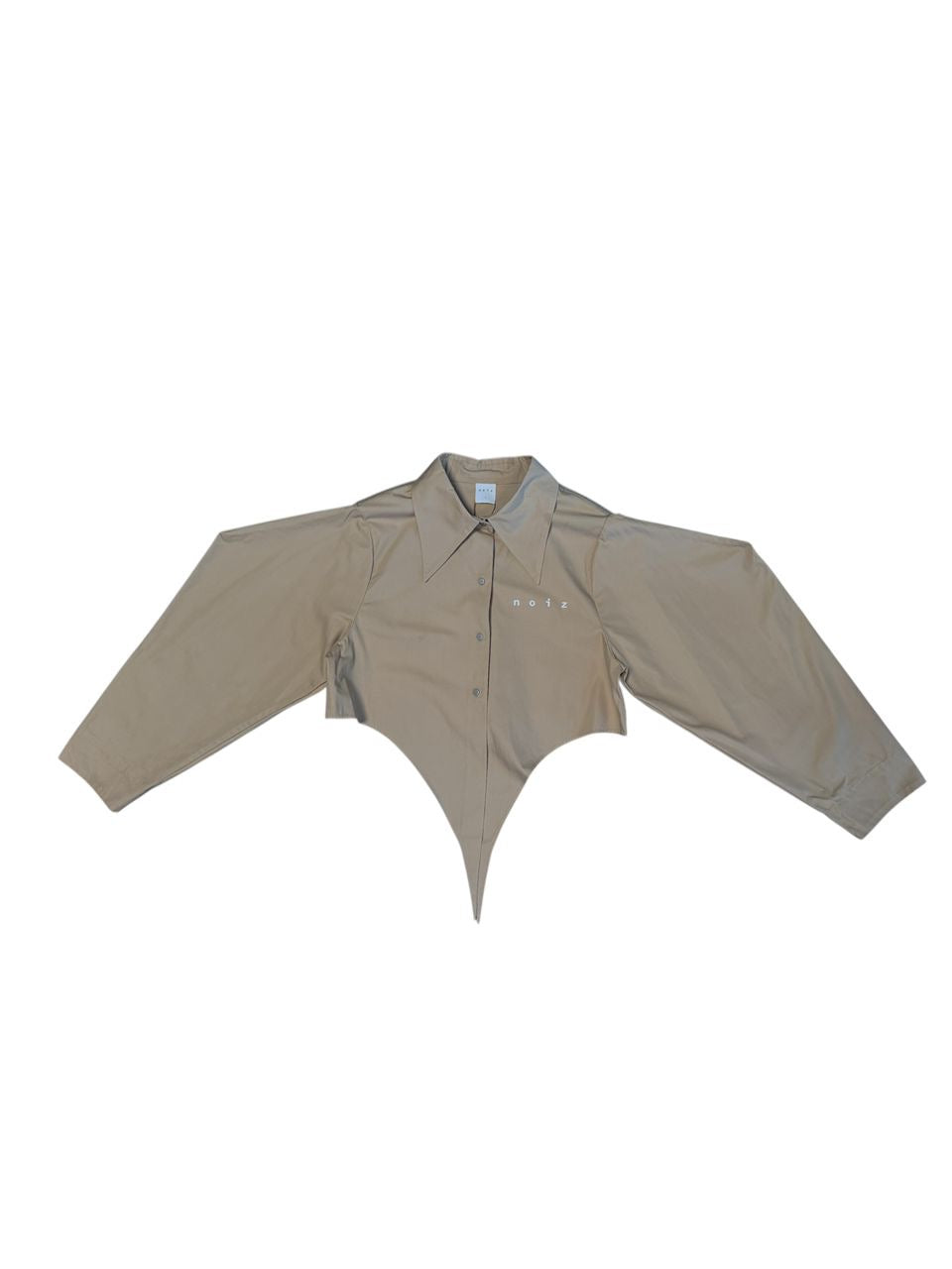 NOIZ N5TP5 Dropped Shoulder Diamond Long Sleeves Shirt