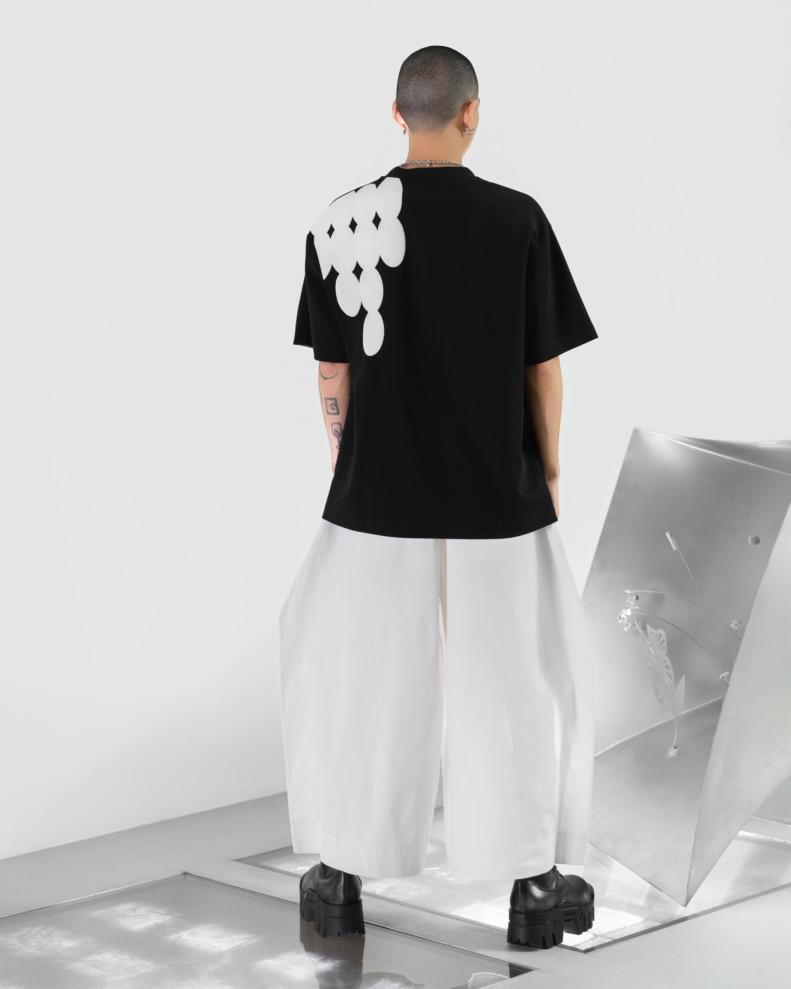 NOIZ N7TP4 Puff Print Oversize Tee