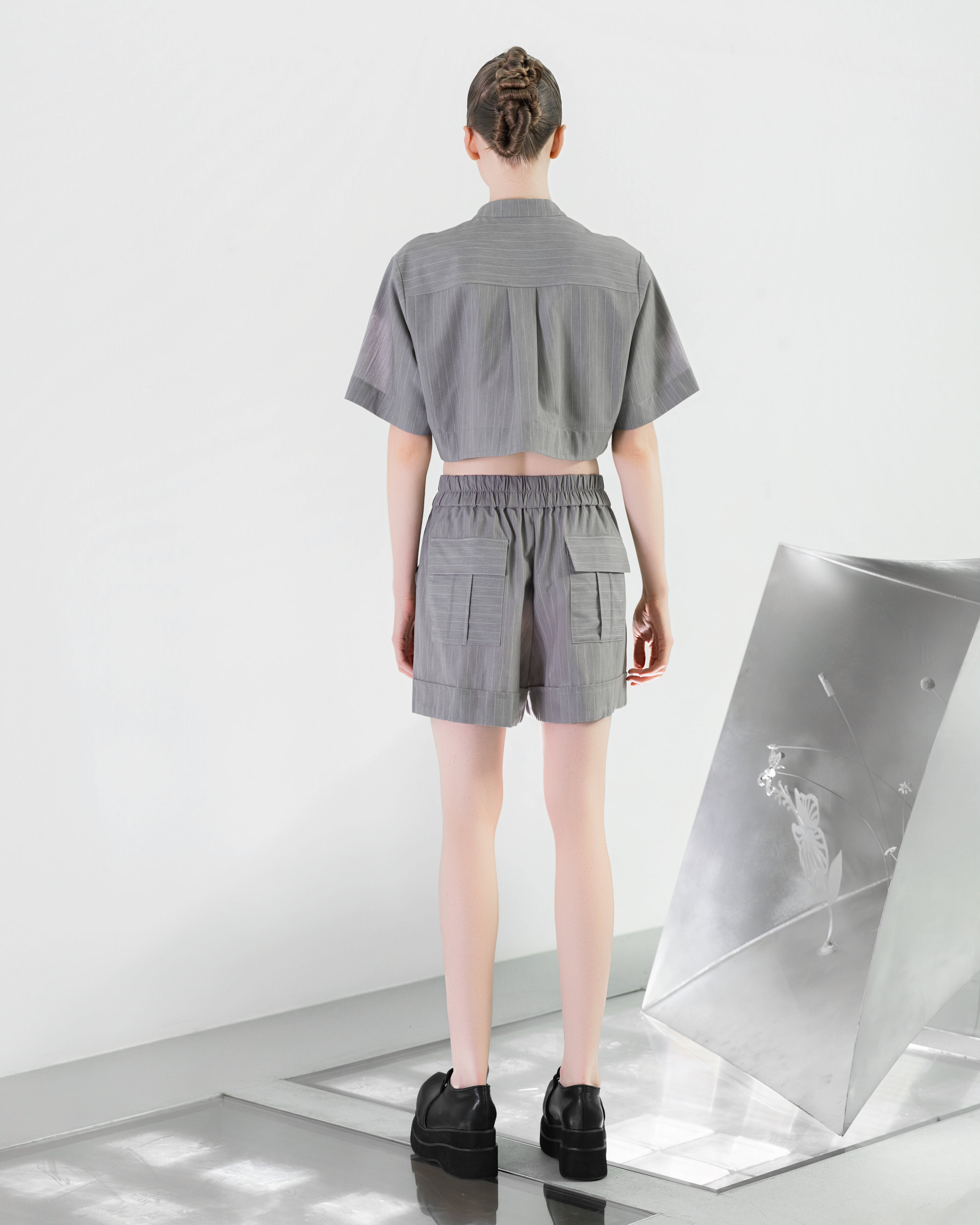NOIZ N8SPK1 Elastic Waistband Shorts