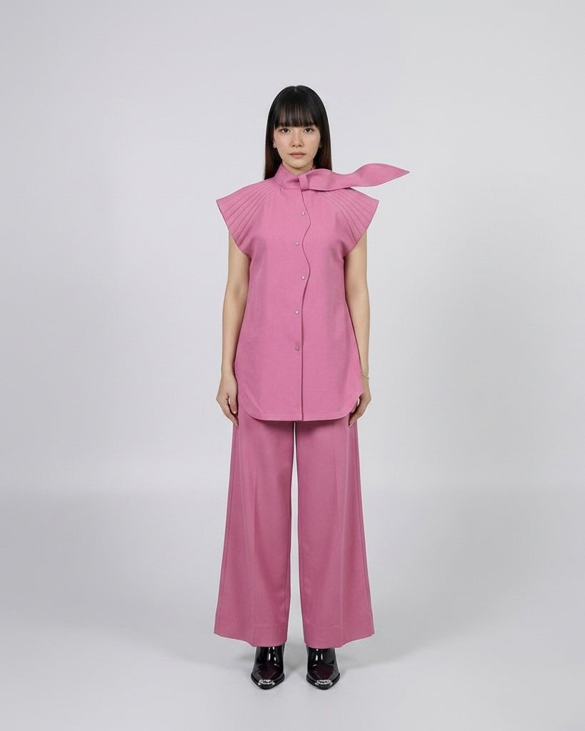 A-JANE Baroq Structured Wire Collar Shirt