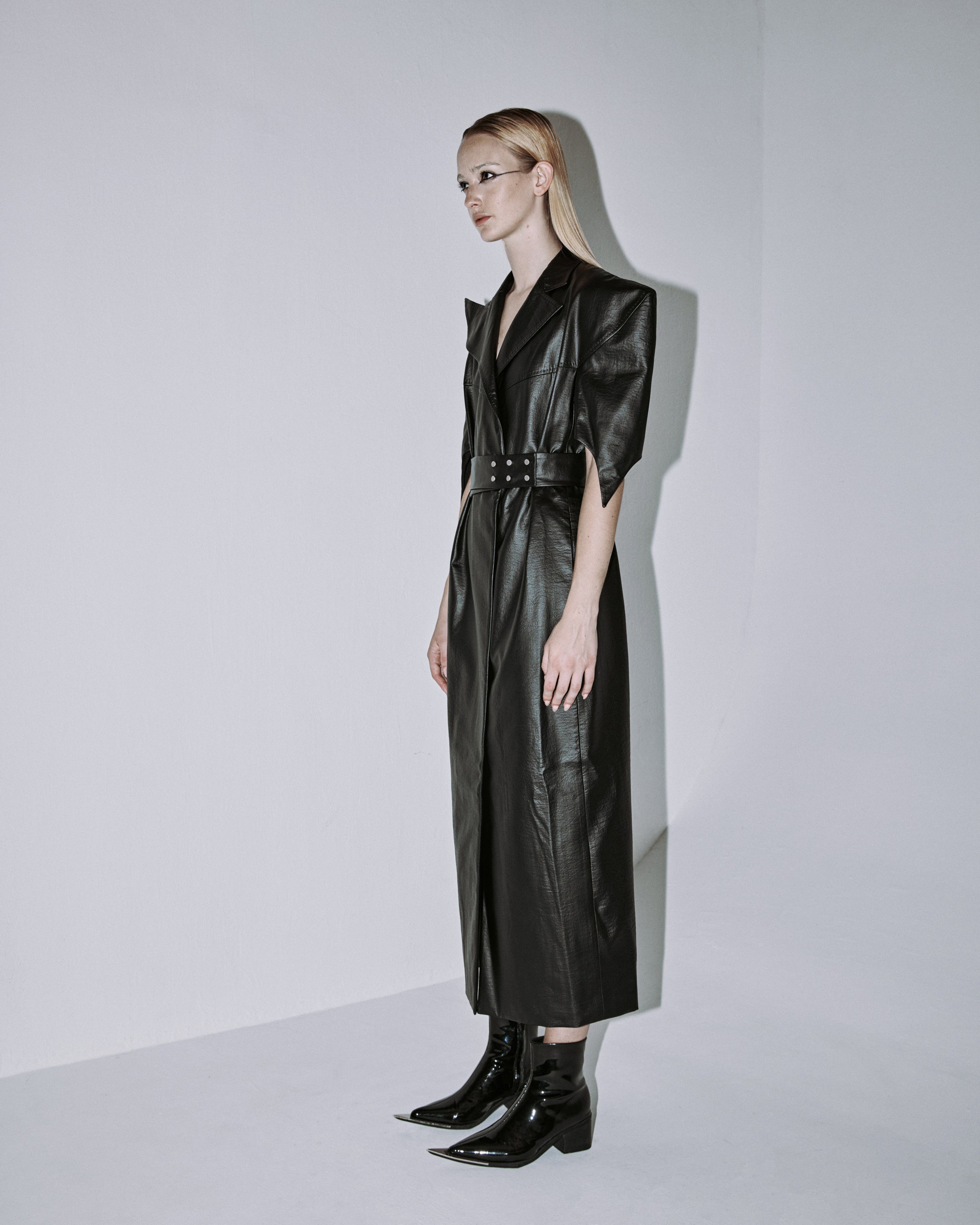 Cassan Half-Sleeve Blazer Dress