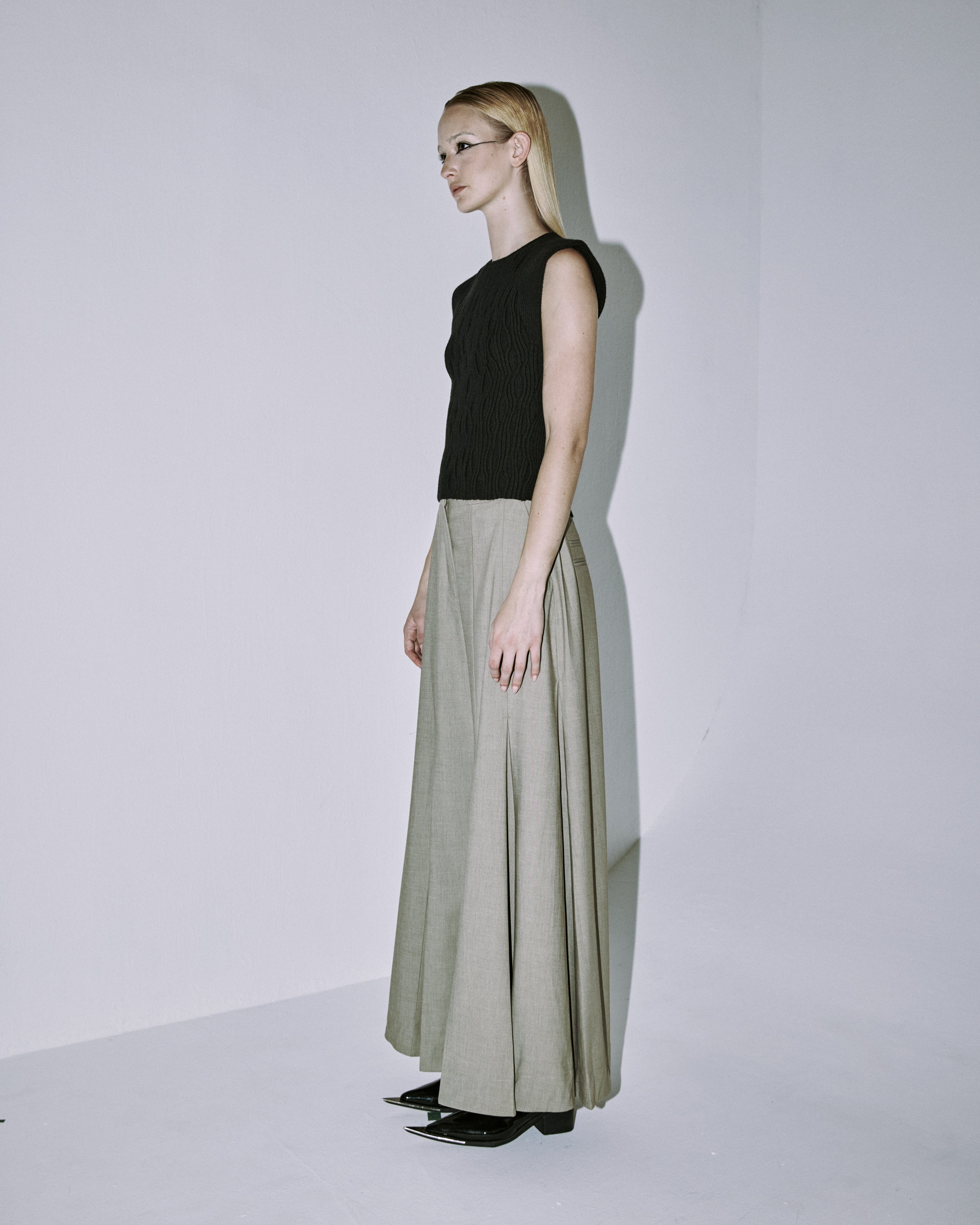 A-JANE Kaza Wavy Knit Top