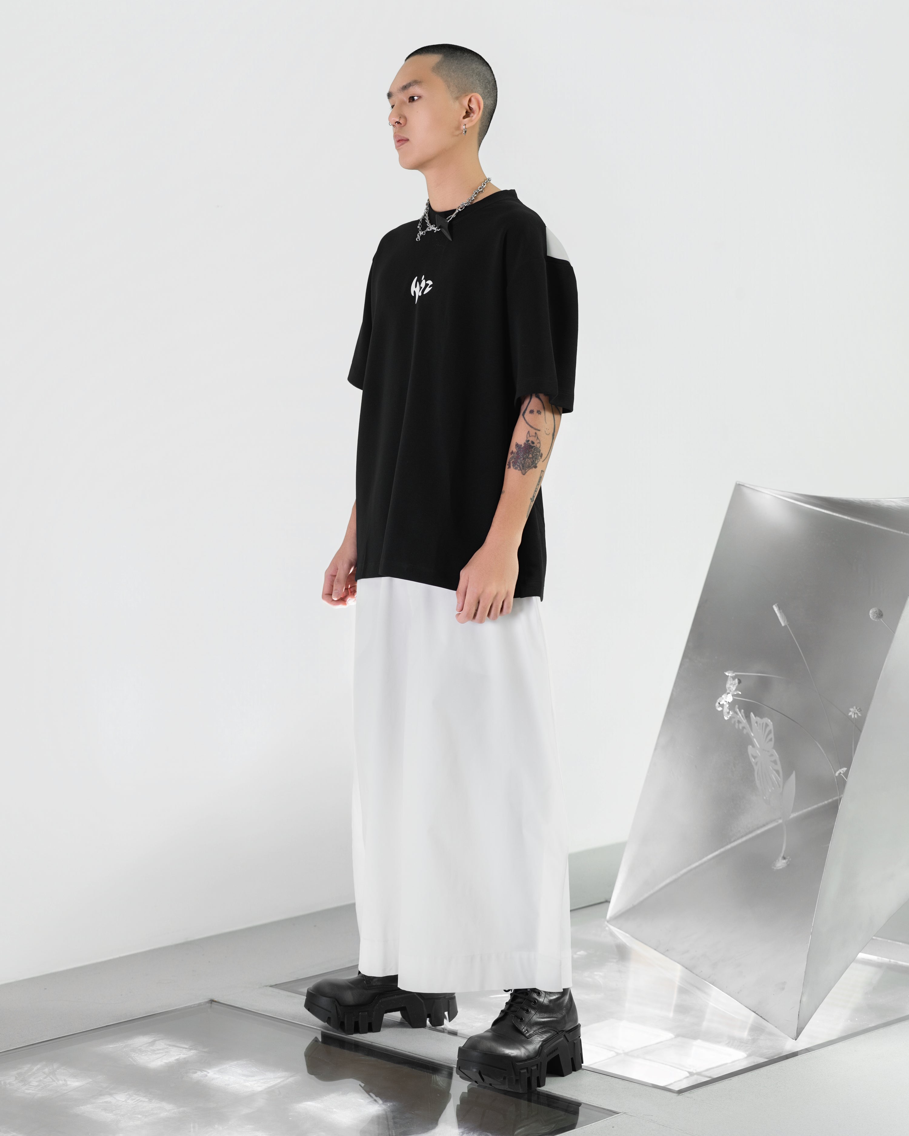 NOIZ N7TP4 Puff Print Oversize Tee