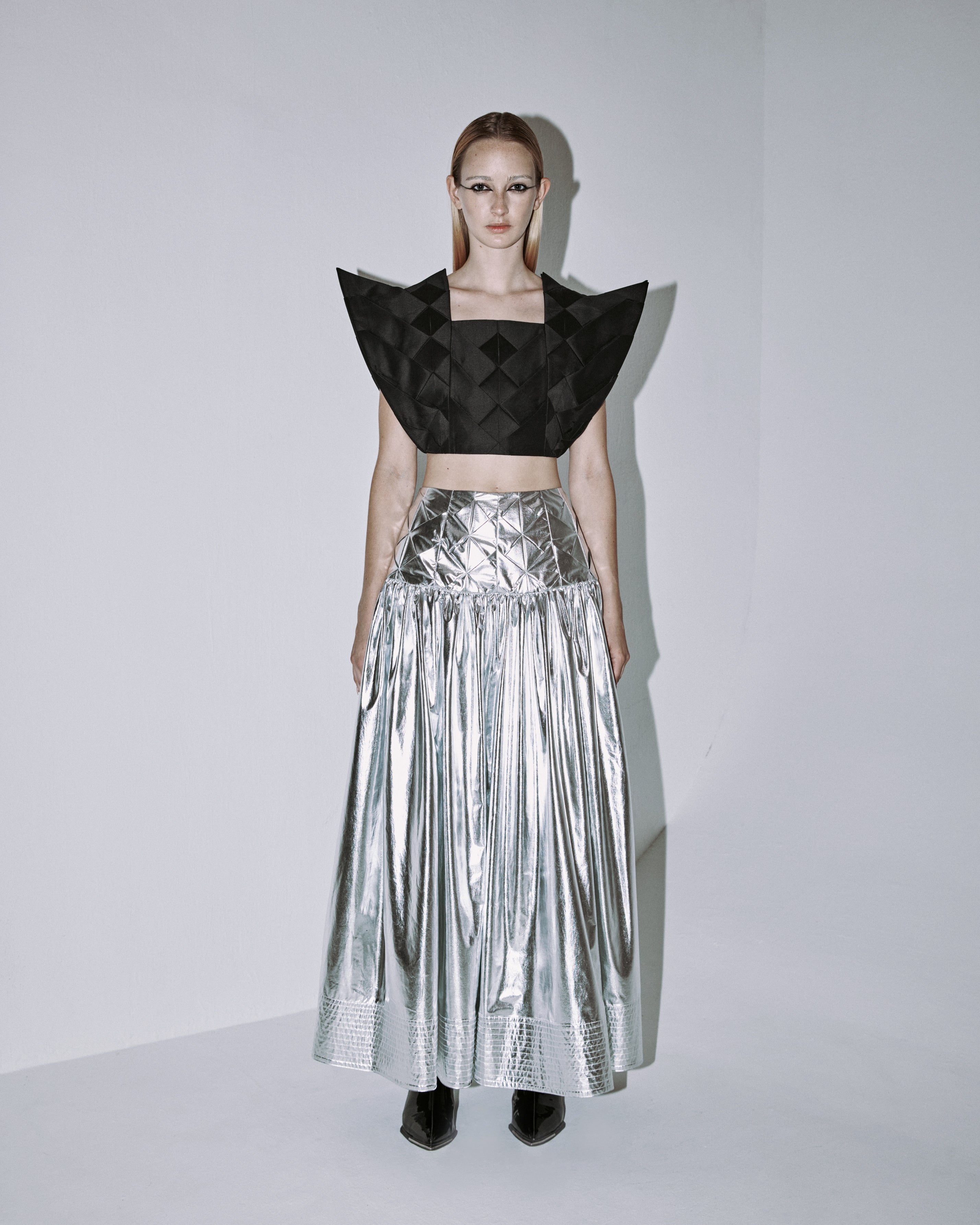 Vannt Origami Cropped Top