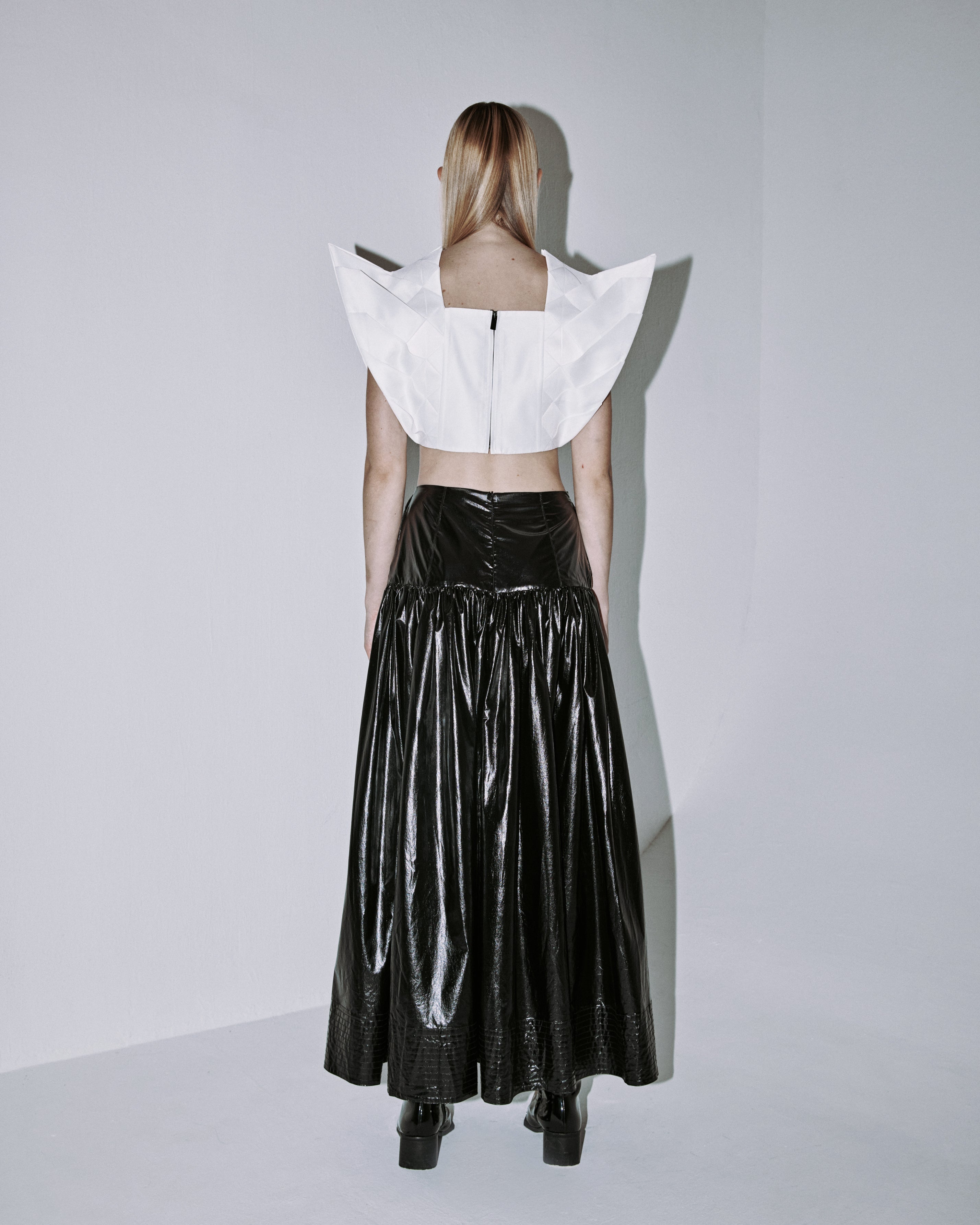 A-JANE Vannti Origami Midi Skirt
