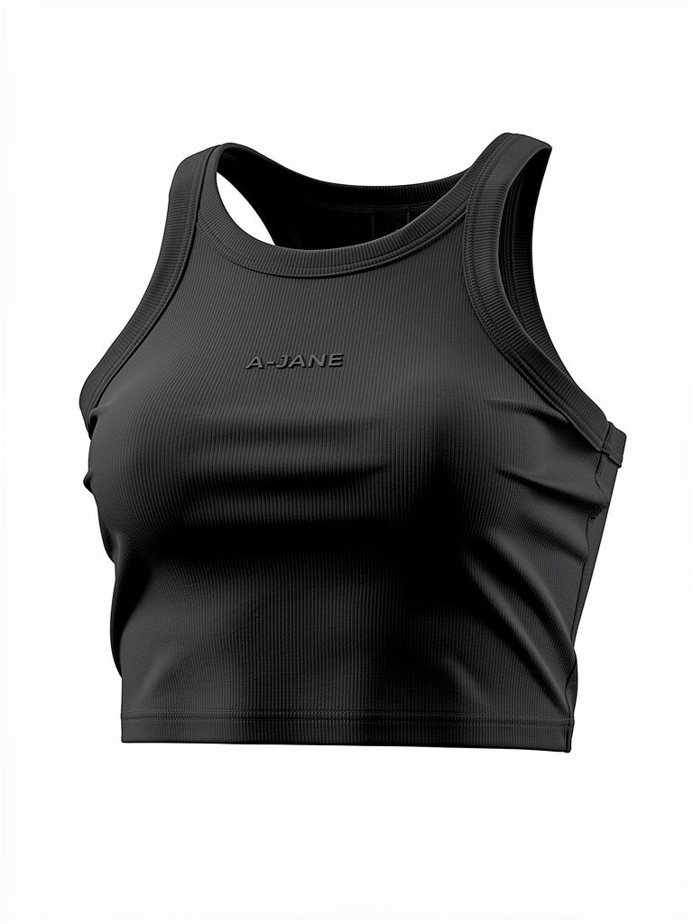A-JANE Pano Logo Crop Tank Top
