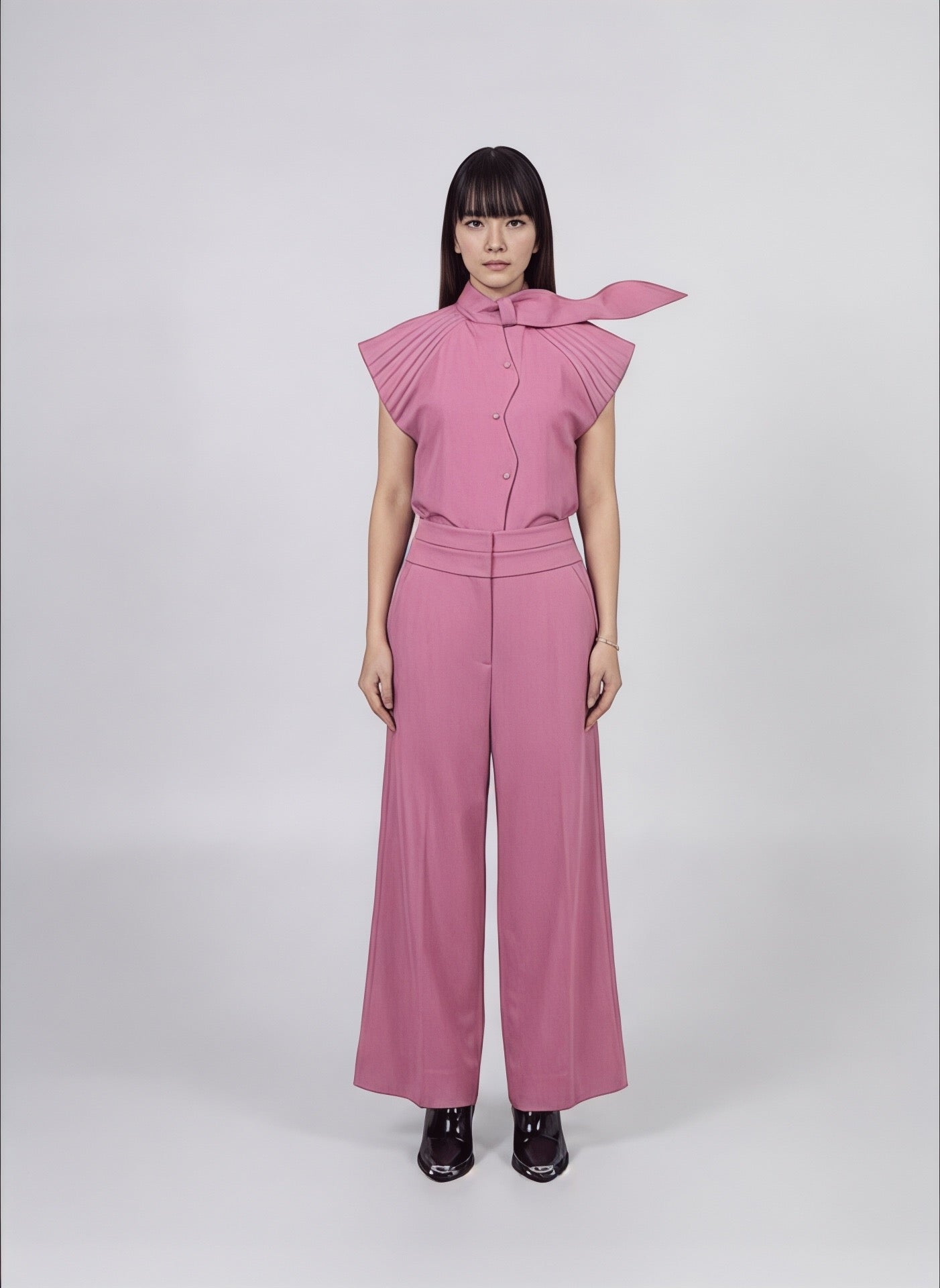 A-JANE Mavi Double Waistband Cropped Tailored Pants