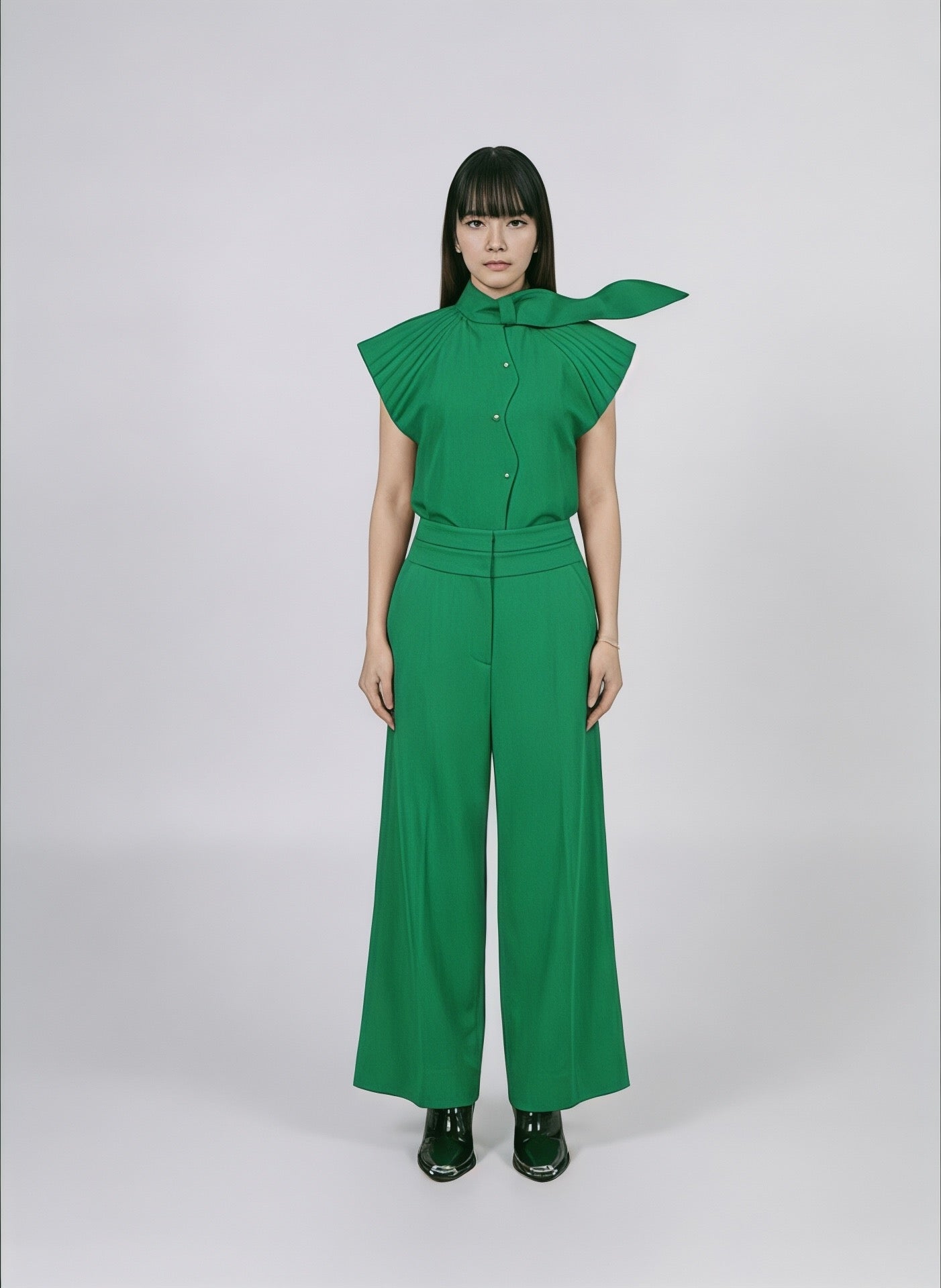 A-JANE Mavi Double Waistband Cropped Tailored Pants