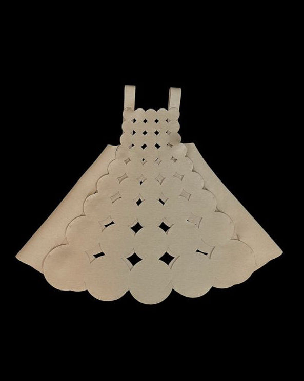 A-JANE Ollo Geometry Laser Cut Babydoll Dress