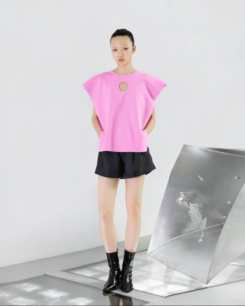 [Limited Colors] A-JANE OLO Laser Cut Boxy Top
