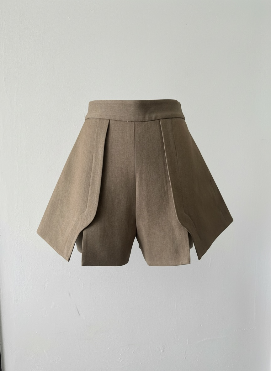 A-JANE Shani Wavy Cut Shorts