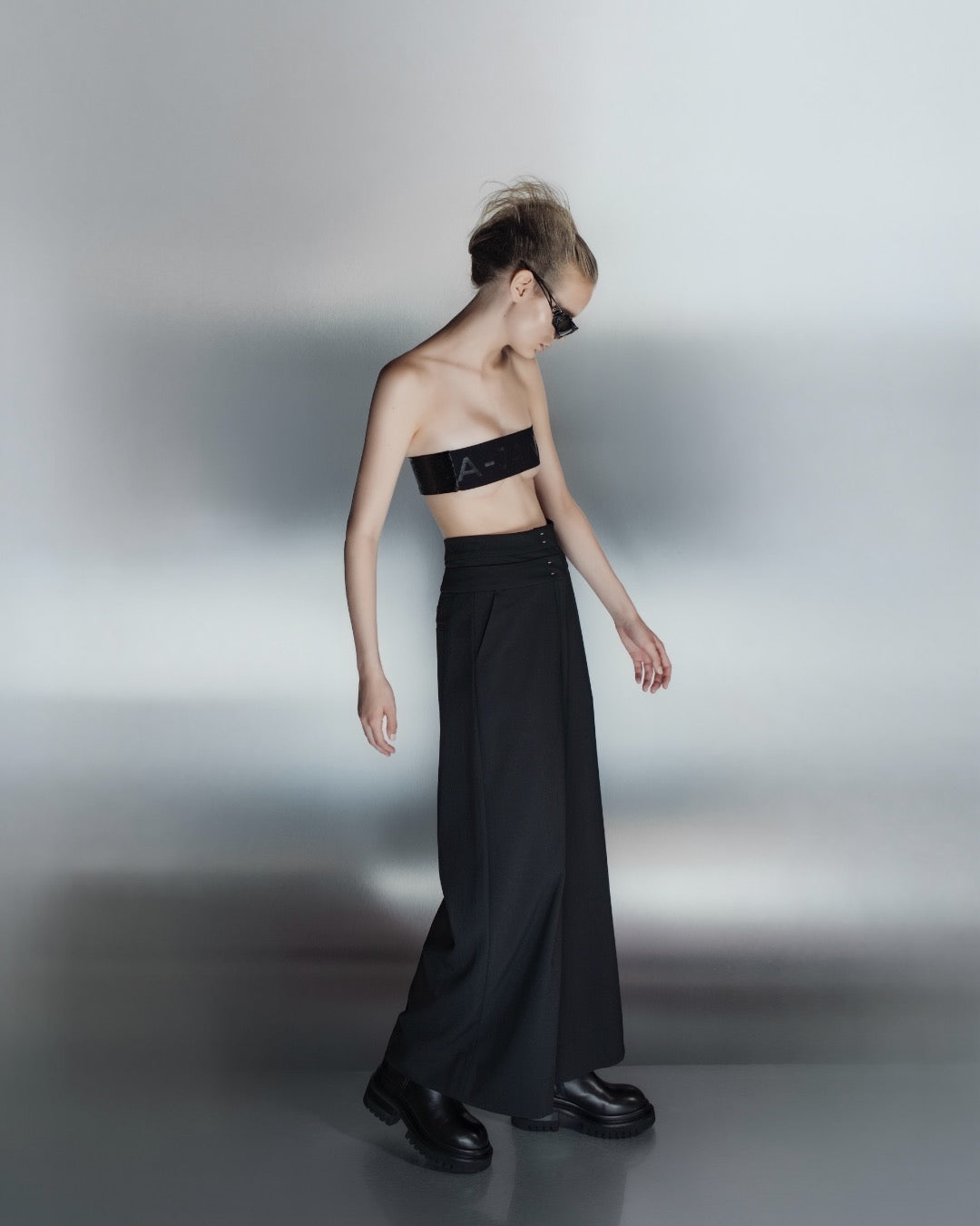 A-JANE Mavi Double Waistband Cropped Tailored Pants