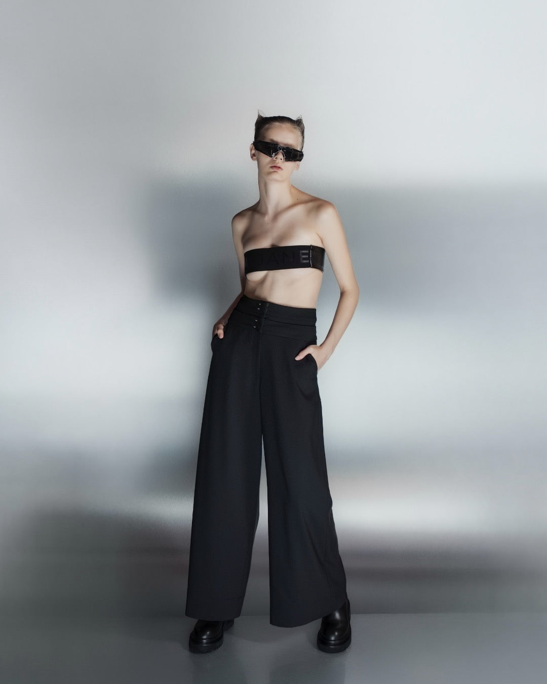 A-JANE Mavi Double Waistband Cropped Tailored Pants