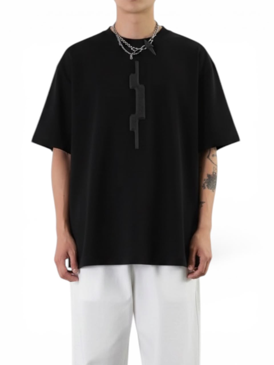 A-JANE X MOKOZOYO Geometric Boxy Tee