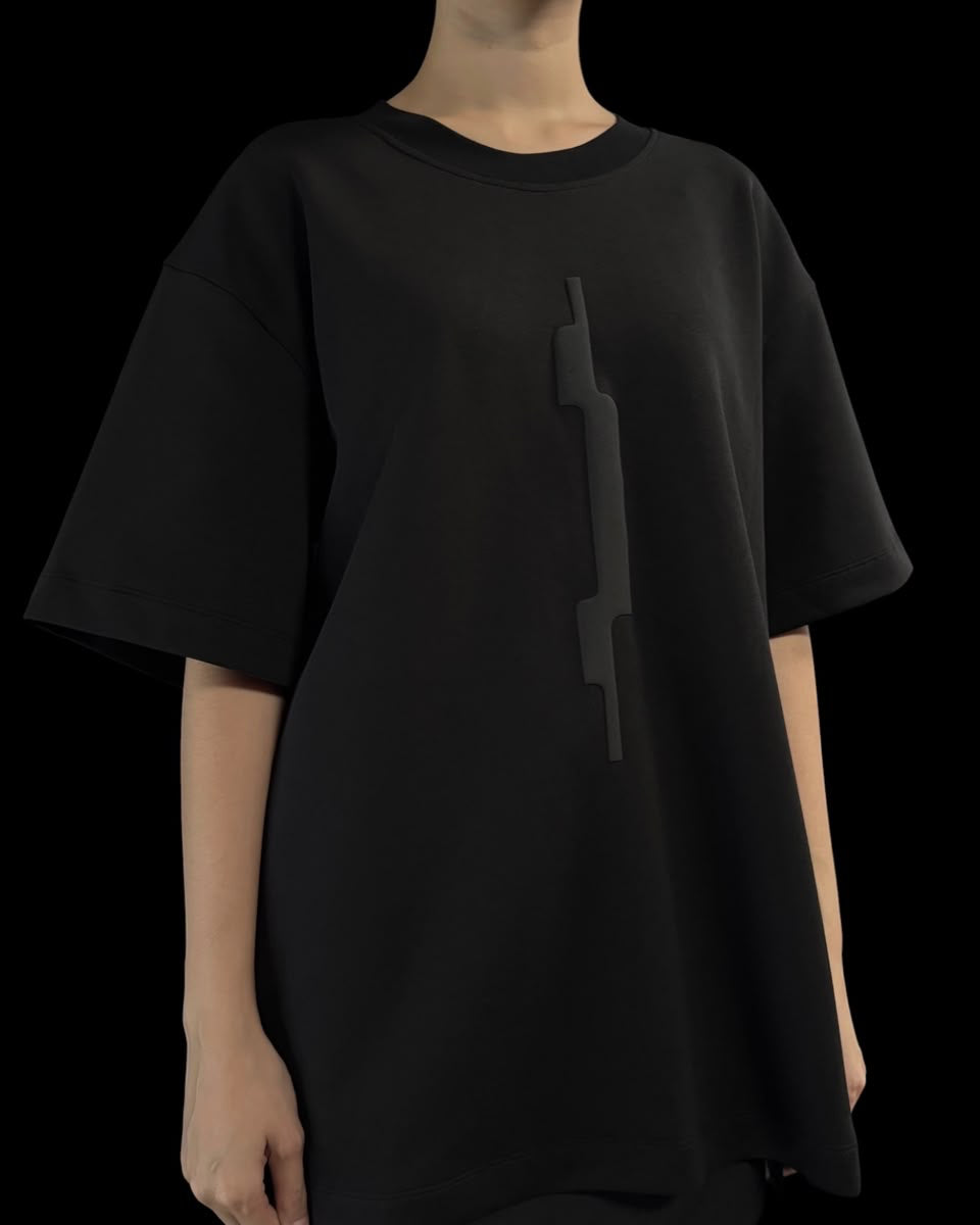 A-JANE X MOKOZOYO Geometric Boxy Tee