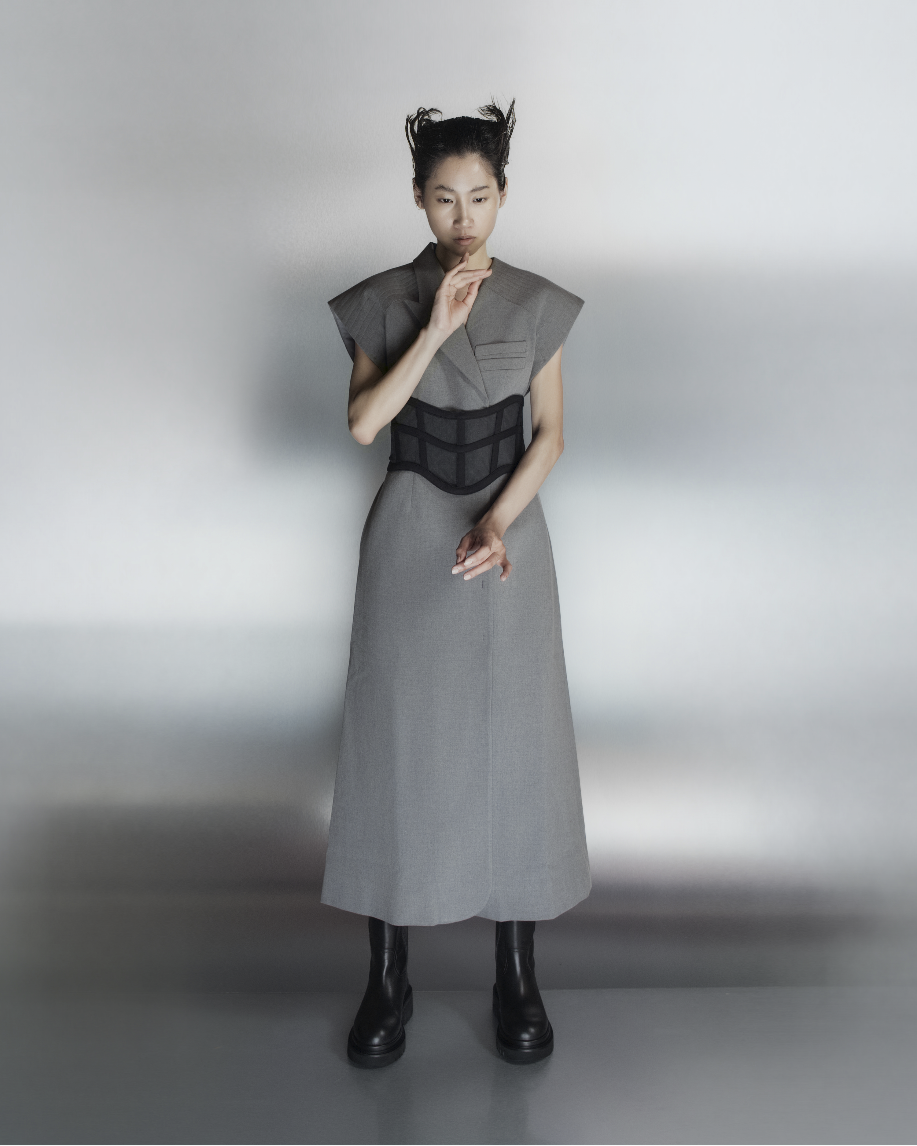 A-JANE Kavana Asymmetrical Collar Blazer Dress A-JANE Kavana Asymmetrical Collar Blazer Dress