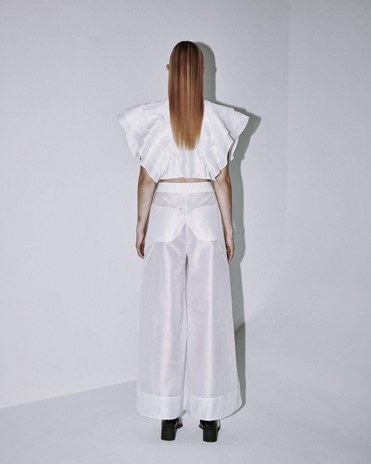 A-JANE Danusa Layered Wave Collared Top | Coming soon in October