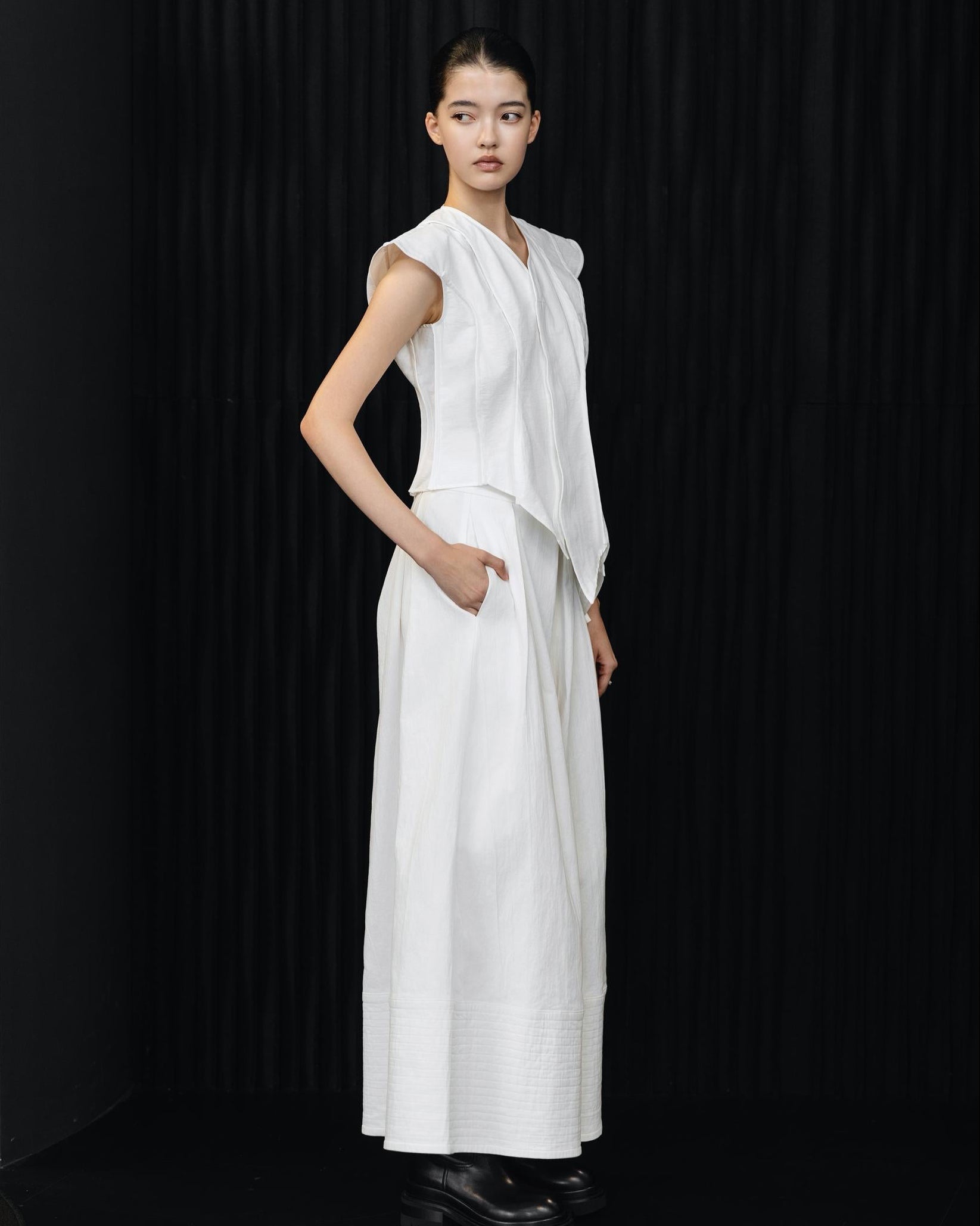 A-JANE SS25 Ash Multi Stripes Palazzo