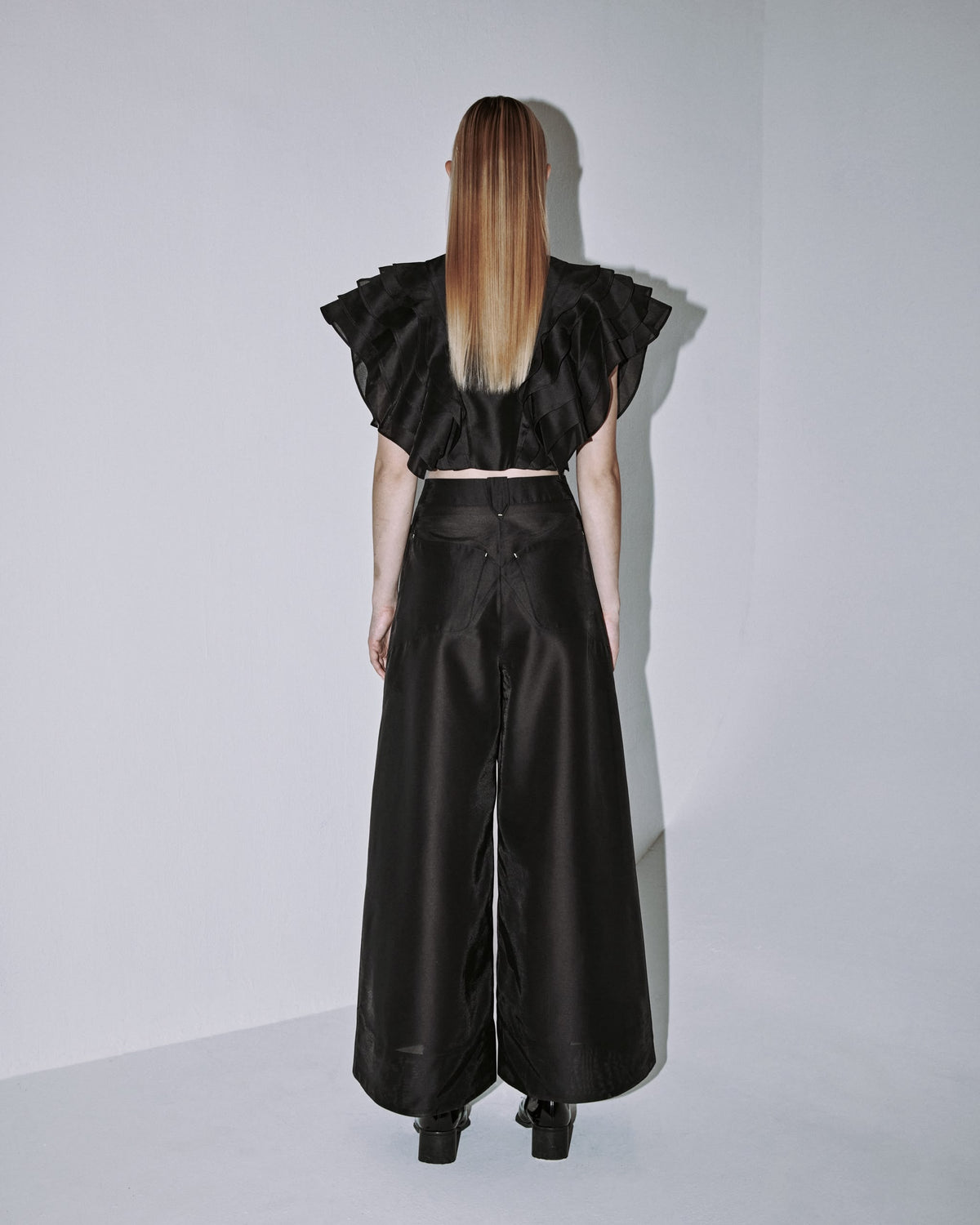 A-JANE Danusa Layered Wave Collared Top | Coming soon in October