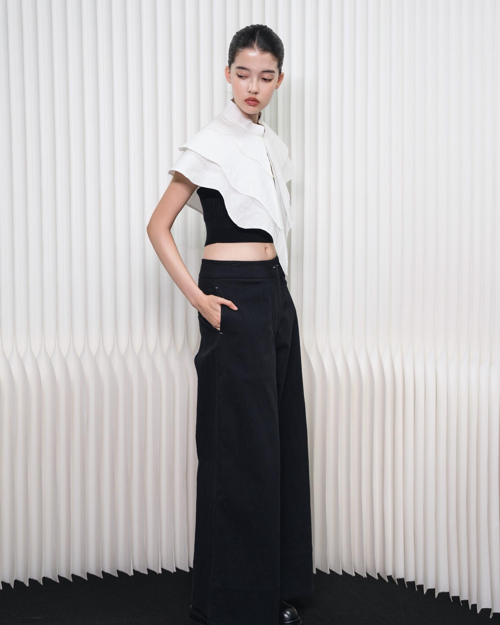 A-JANE Boppe Overlaptsped Pants