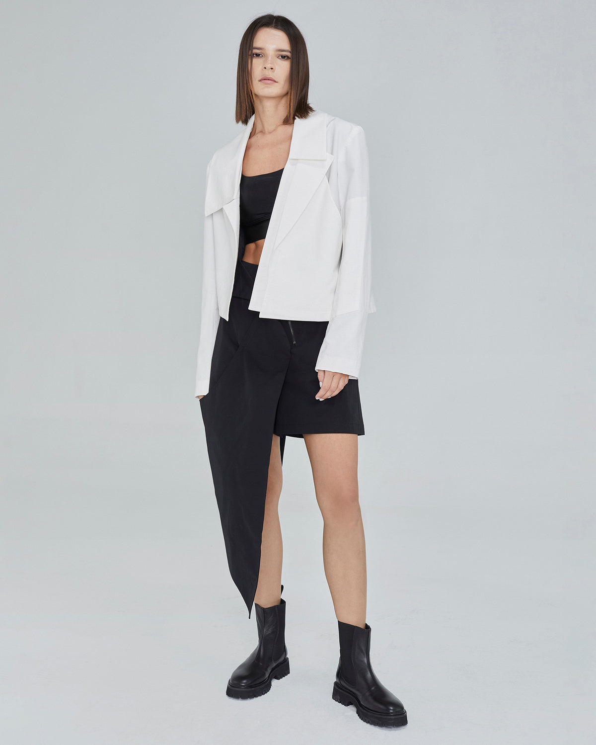 A-JANE Scoco Asymmetrical Pointed Pants