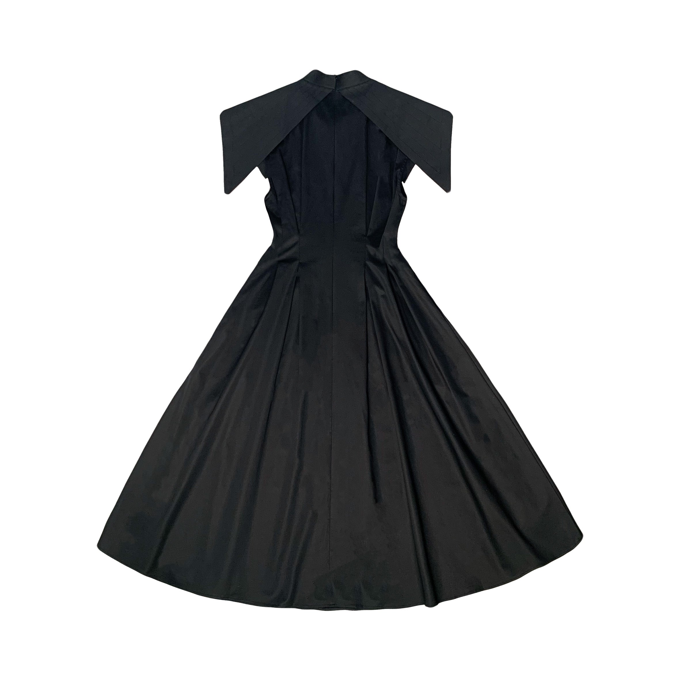 A-JANE Como High Collar Structured Panel Dress