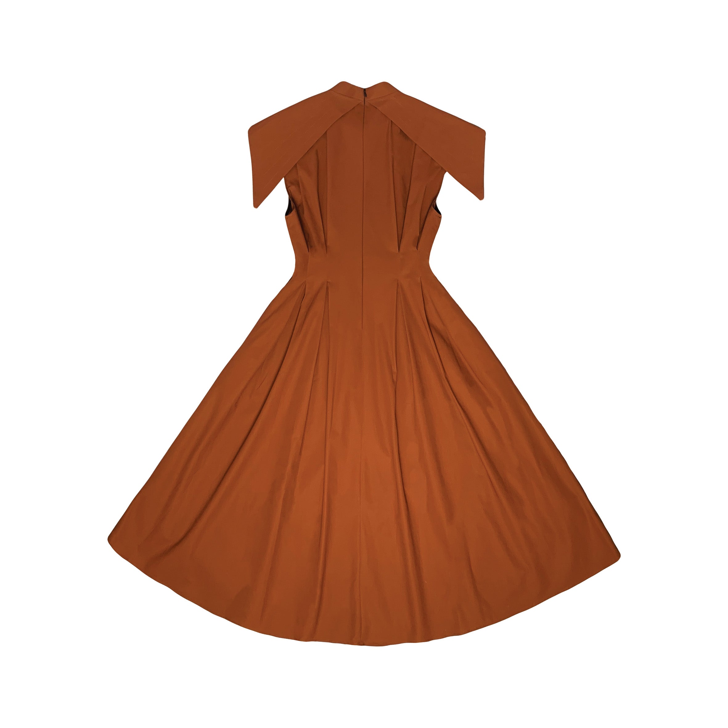 A-JANE Como High Collar Structured Panel Dress