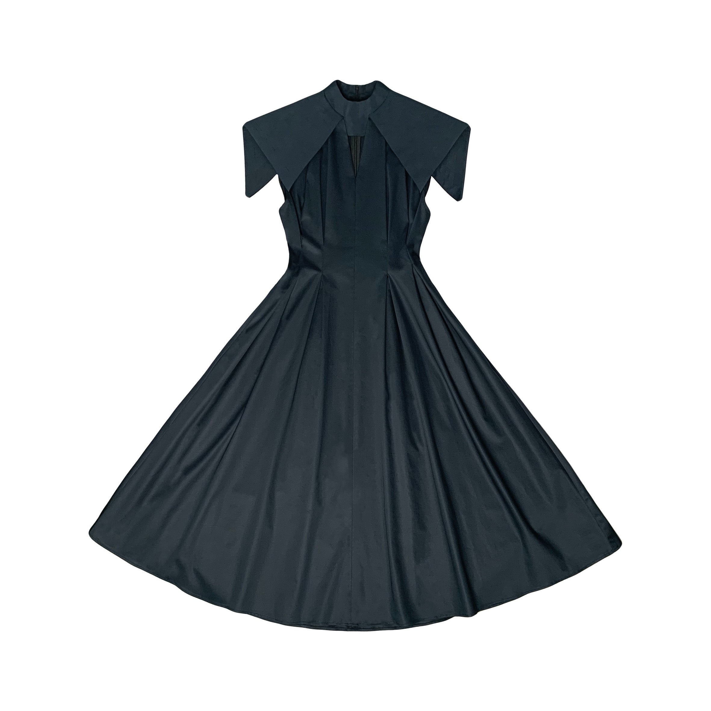 A-JANE Como High Collar Structured Panel Dress