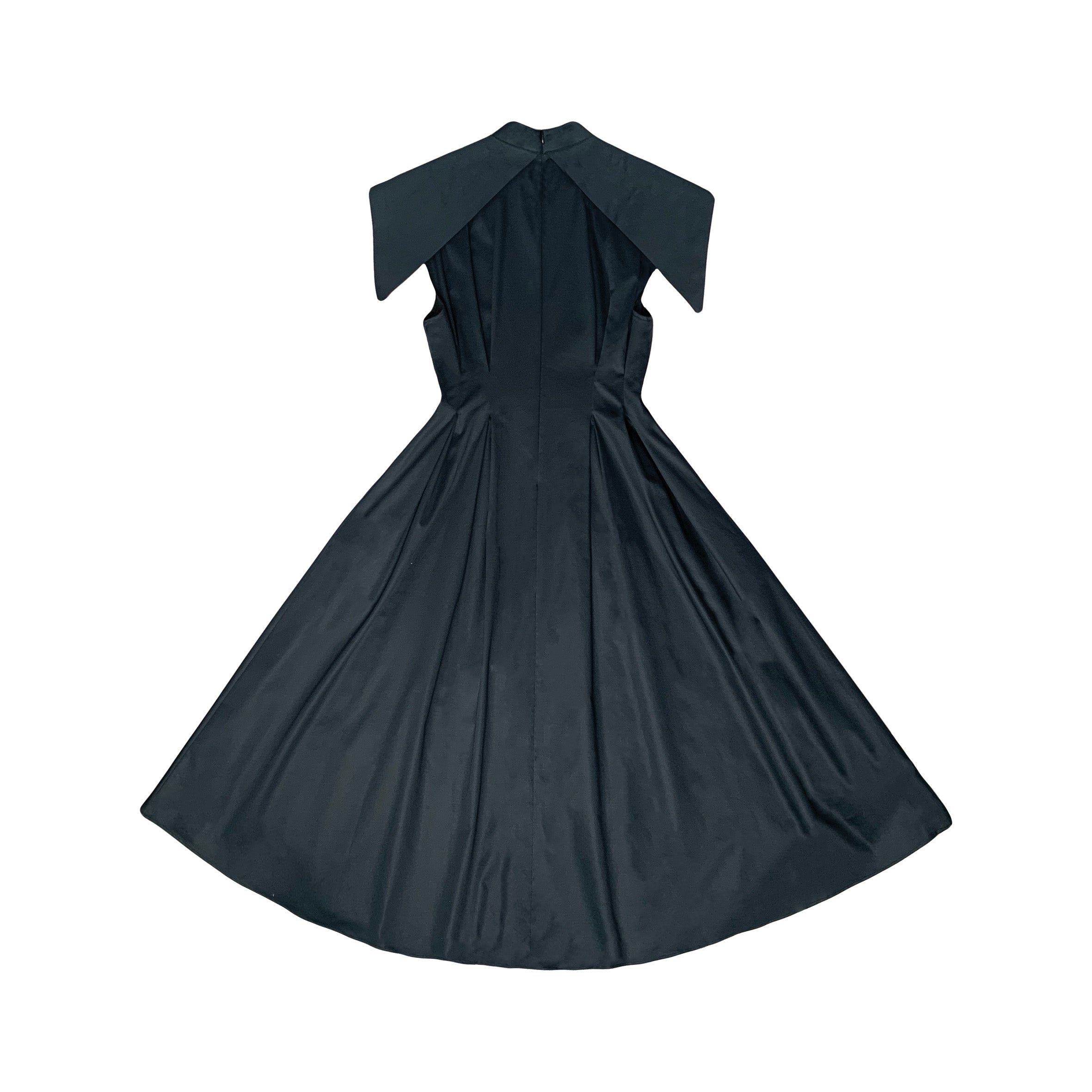 A-JANE Como High Collar Structured Panel Dress