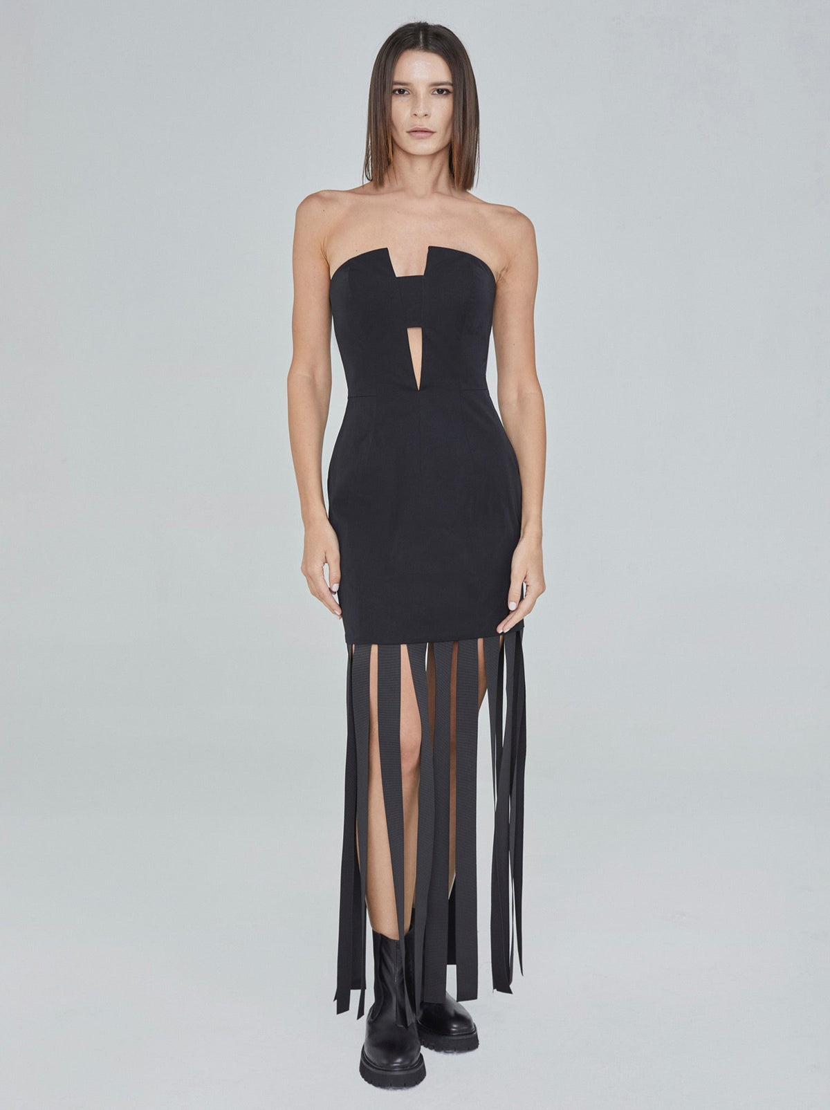 A-JANE Gemma Tube Fitted Strap Dress