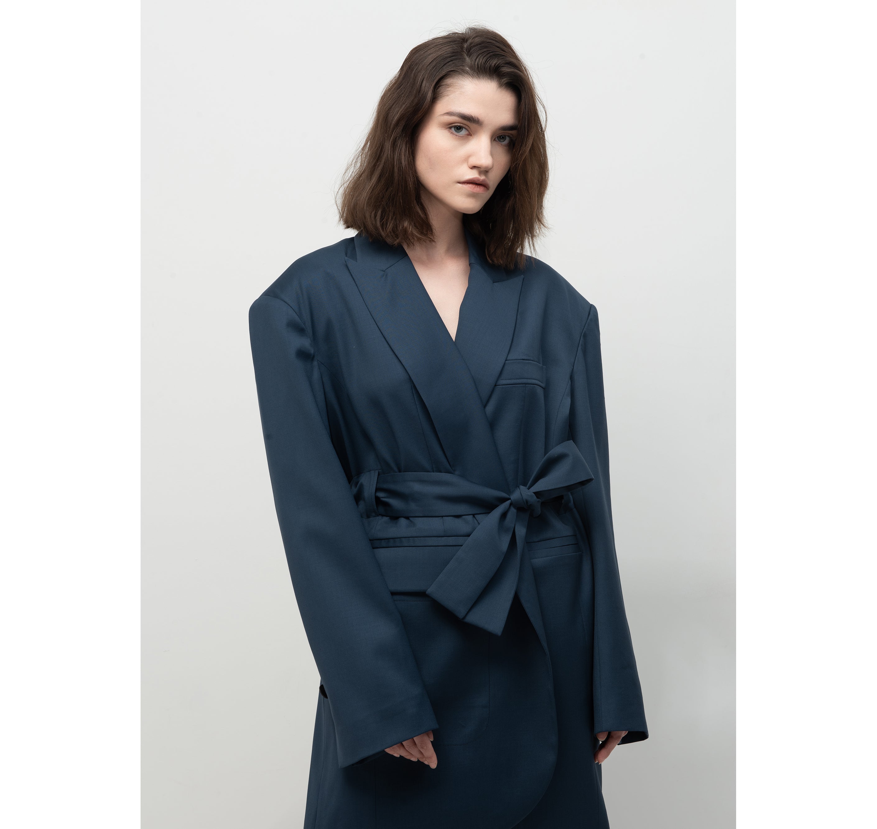 SEGUE Oversized Wool Blazer Dress