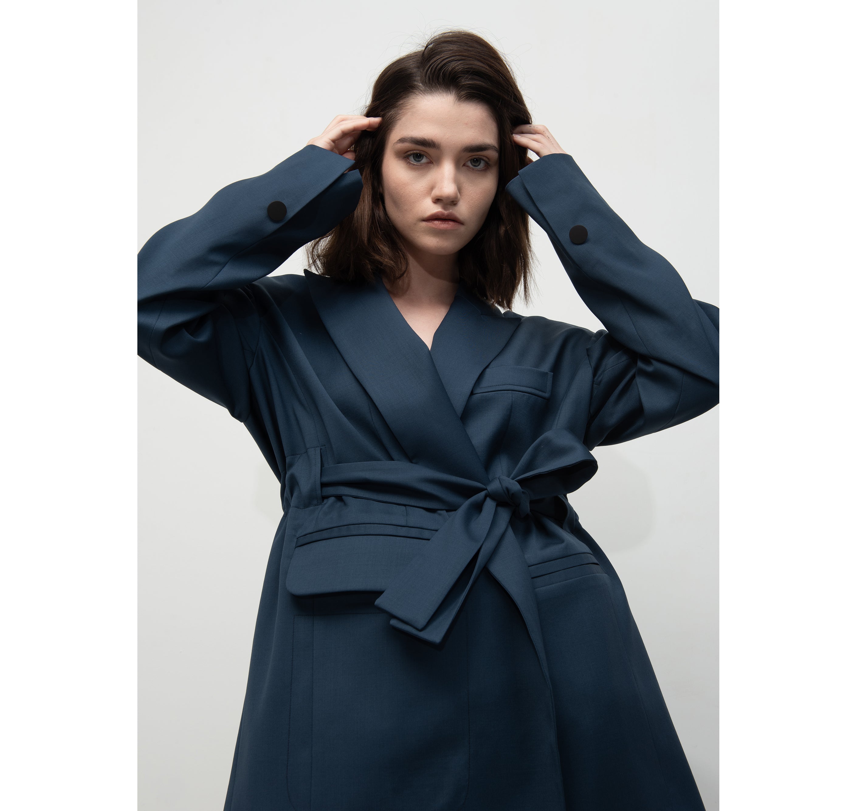 SEGUE Oversized Wool Blazer Dress