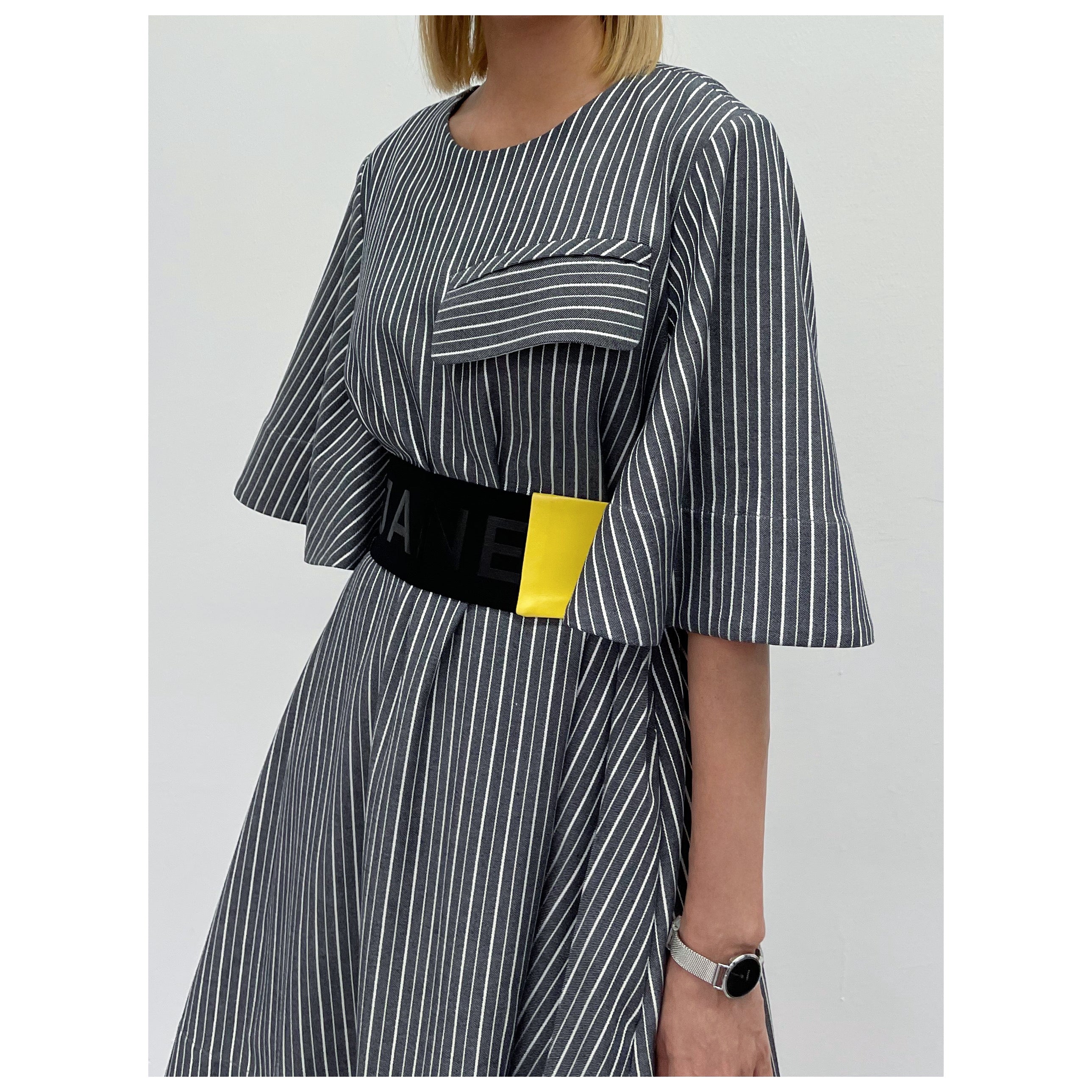 A-JANE Kae Cape Sleeve Trapeze Dress