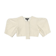 A-JANE Mathi Structured Sleeves Crop Top Jacket