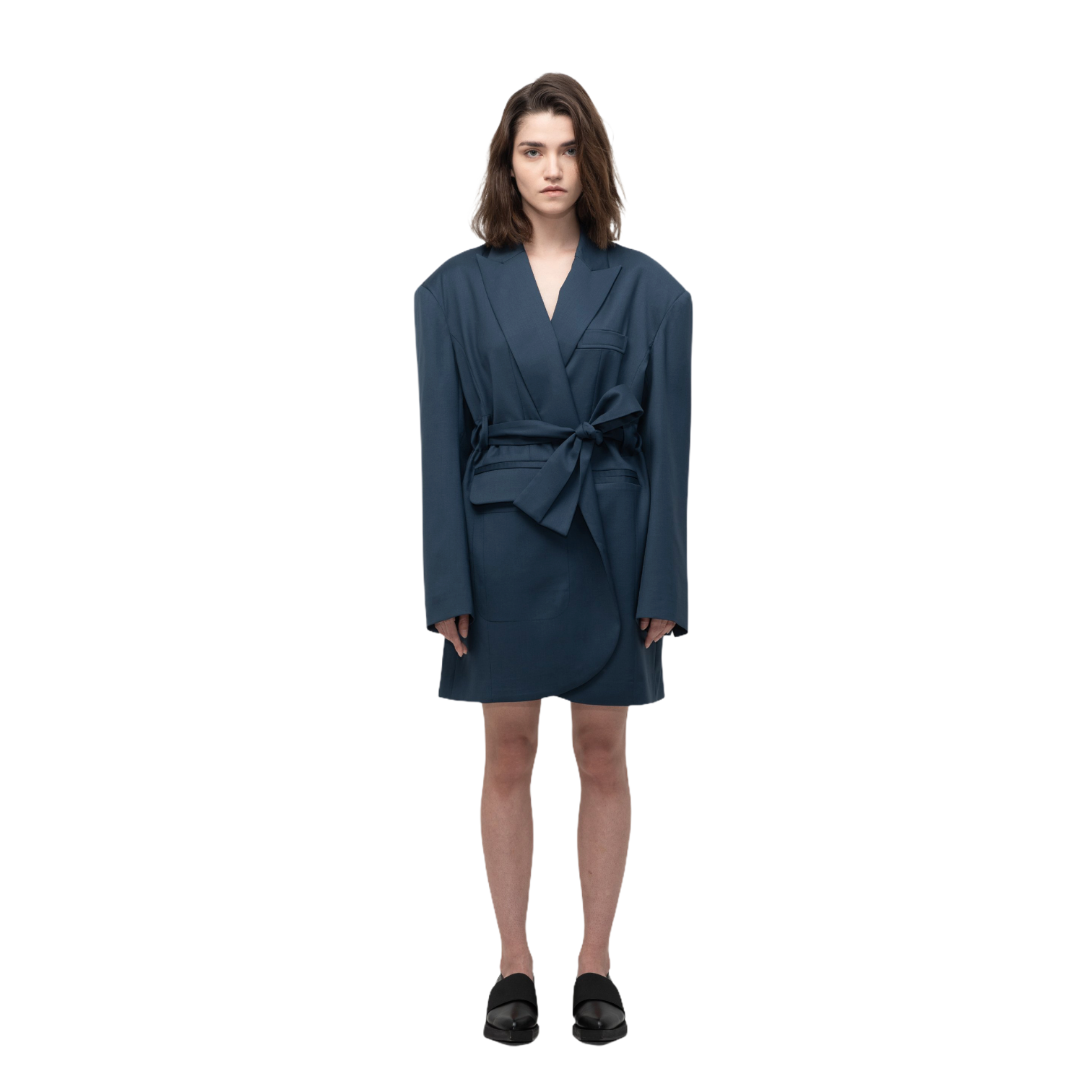 SEGUE Oversized Wool Blazer Dress